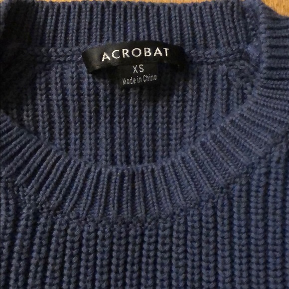 Acrobat Blue Ombré Cotton Sweater - Picture 4 of 5